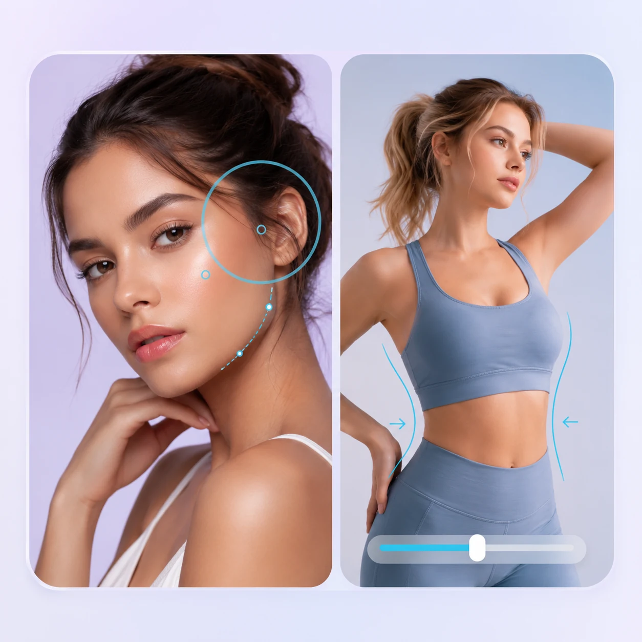 Body and face edit preview